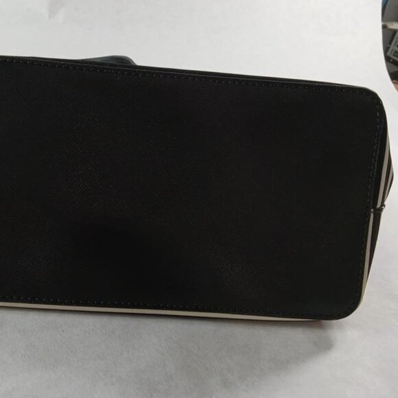 EUC kate spade May Street French Stripe Black and White Tote Bag - Picture 8 of 8